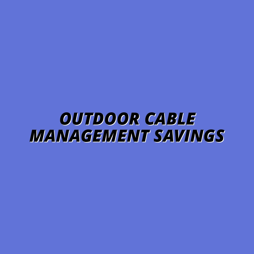 cable management deals for outdoor setups